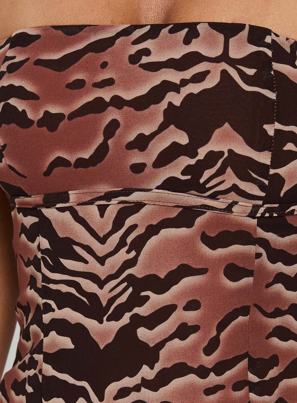 Tipsy Strapless Top Animal Multi