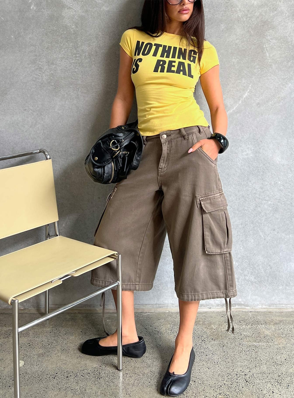 Hudsen Longline Cargo Shorts Khaki