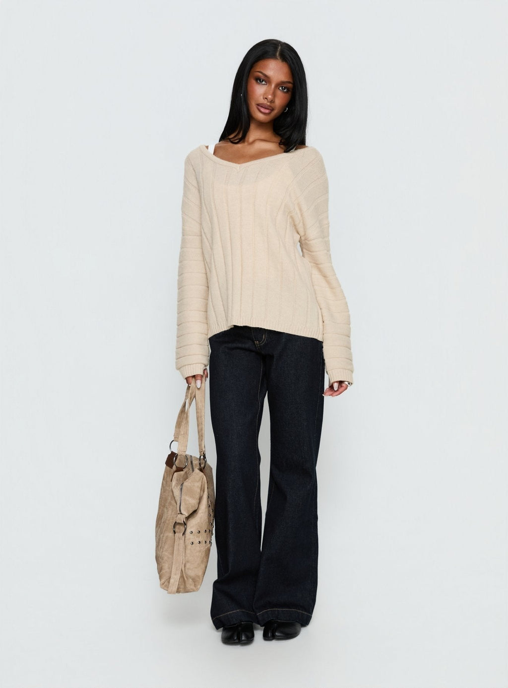 Main Thing Knit Sweater Beige