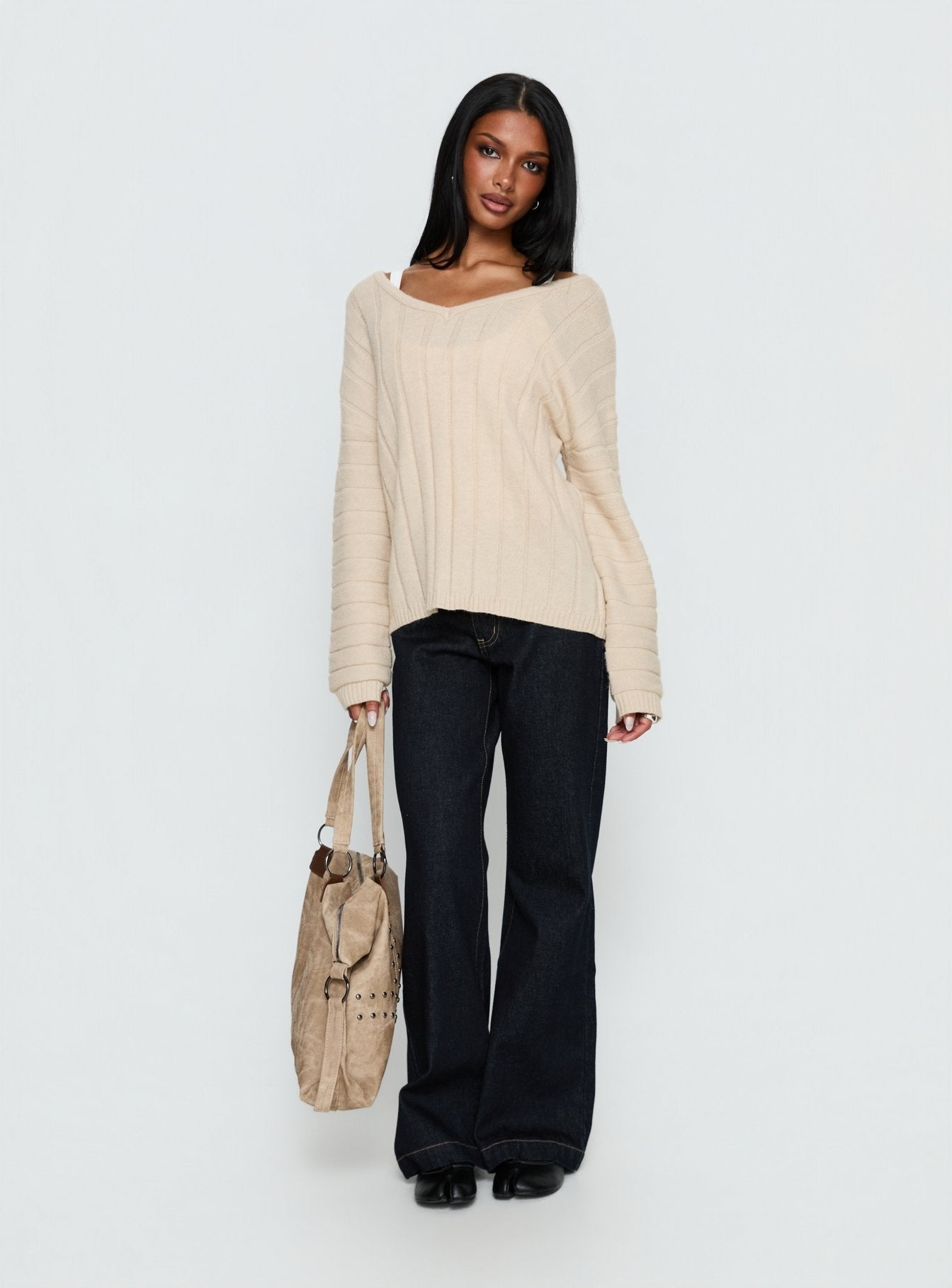 Main Thing Knit Sweater Beige