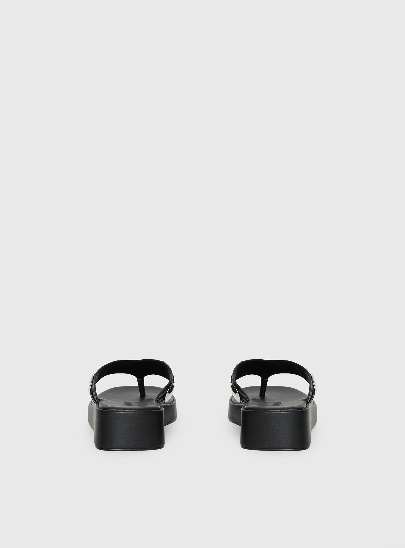 Paislee Stud Detail Sandals Black