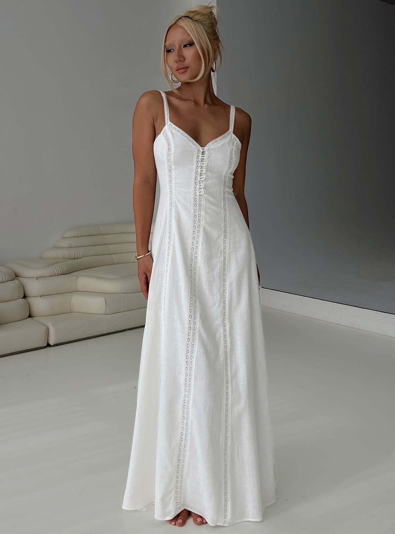 Mercie Maxi Dress White
