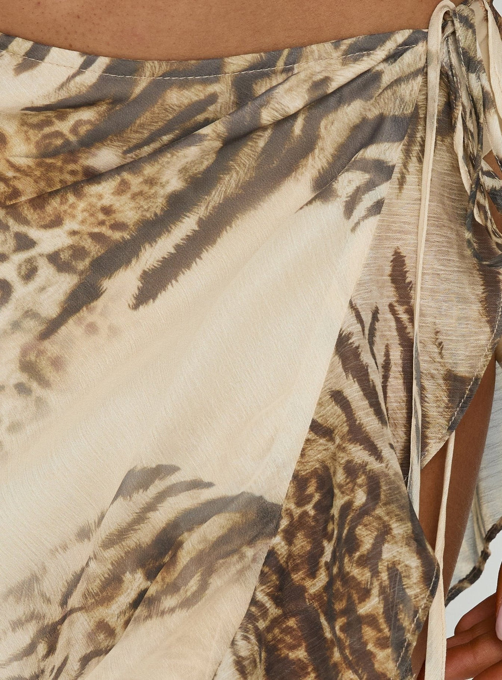 Argenzia Sarong Maxi Skirt Animal Multi