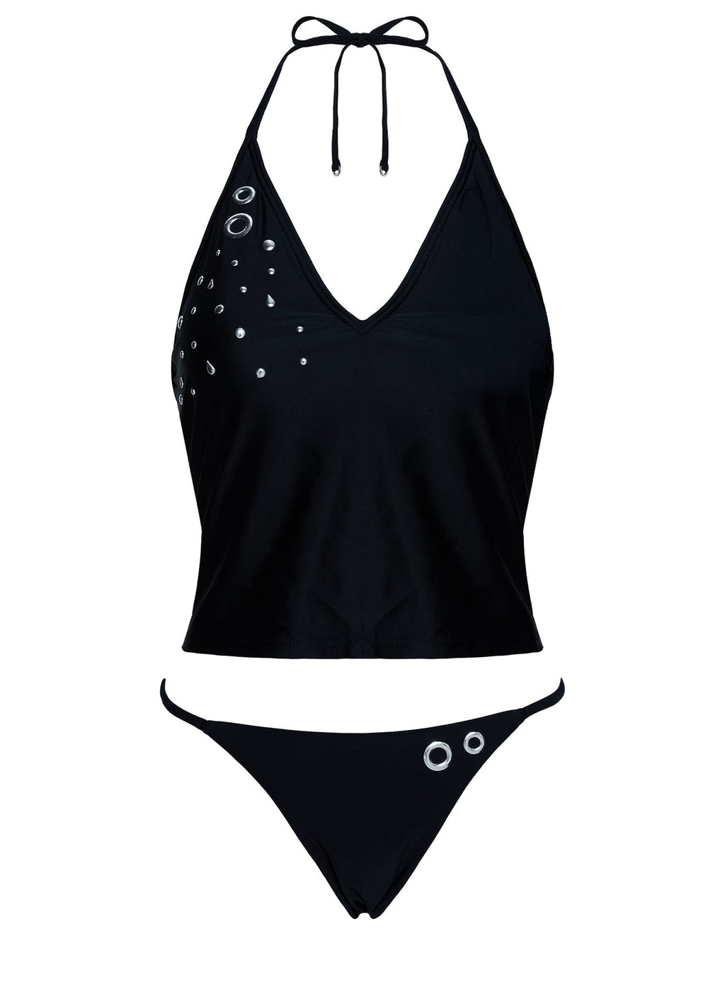 Kelipa Embellished Micro Bikini Bottoms Black