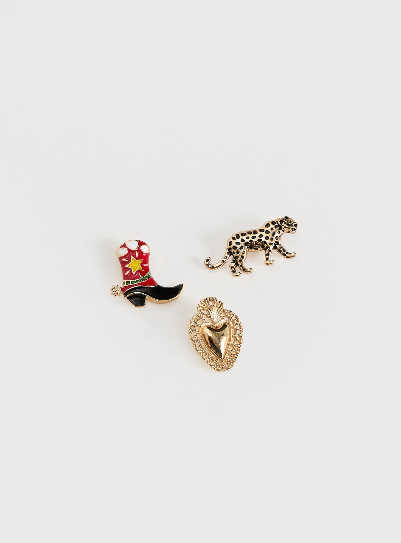 Zaylina Heart Hat Charms Gold