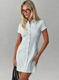 Motley Mini Dress Blue / White Stripe