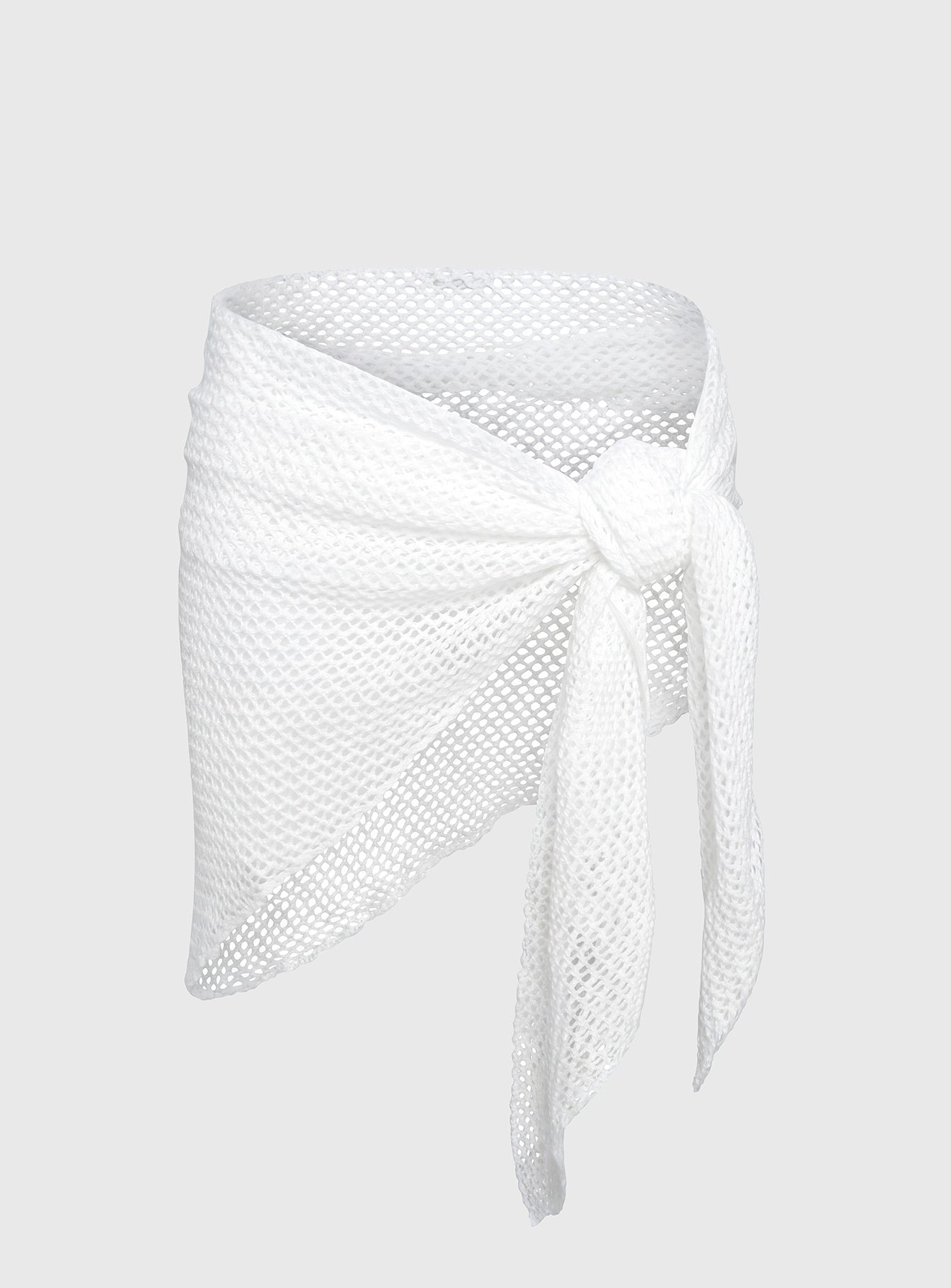 California Sunshine Knit Sarong White