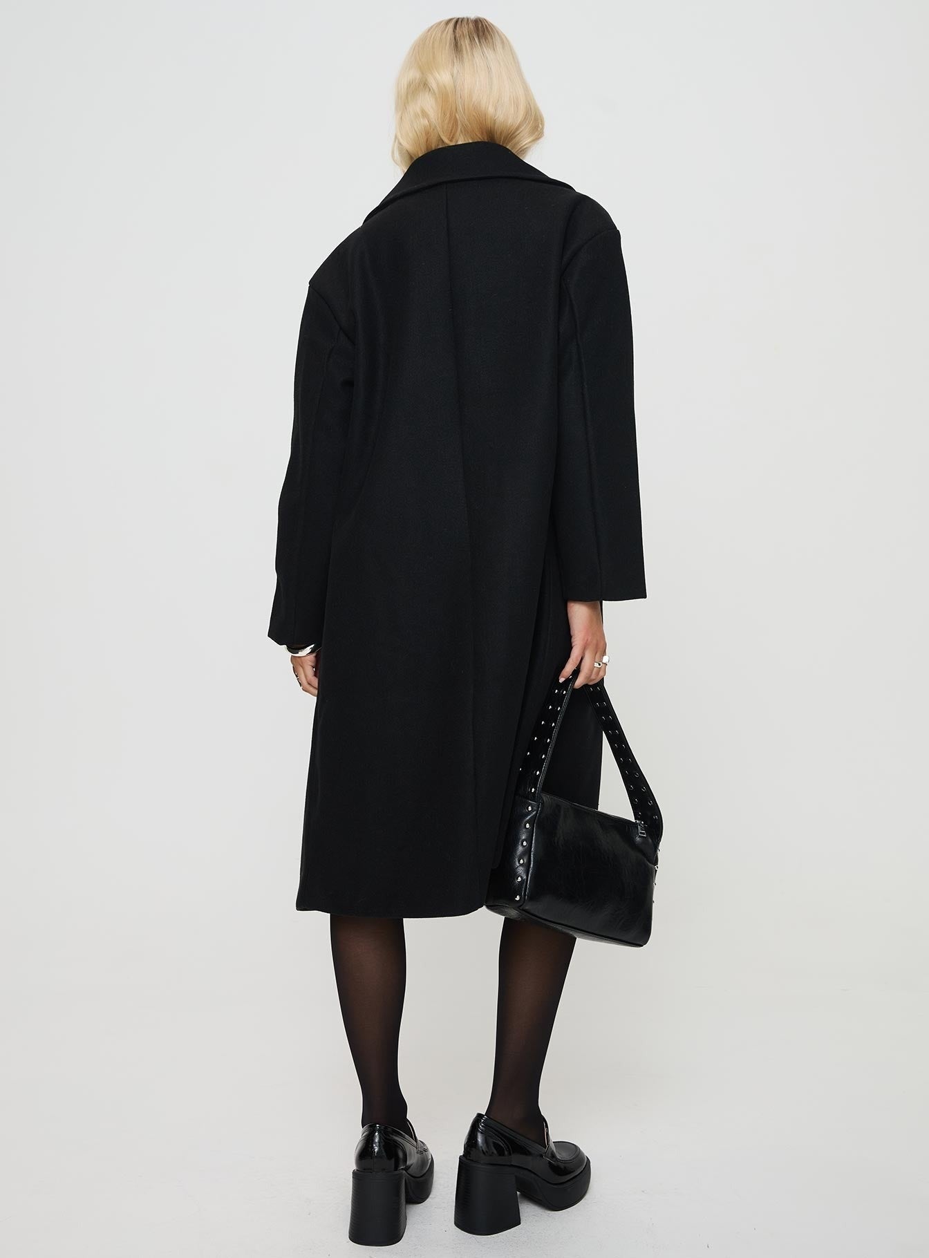 Inferno Longline Coat Black