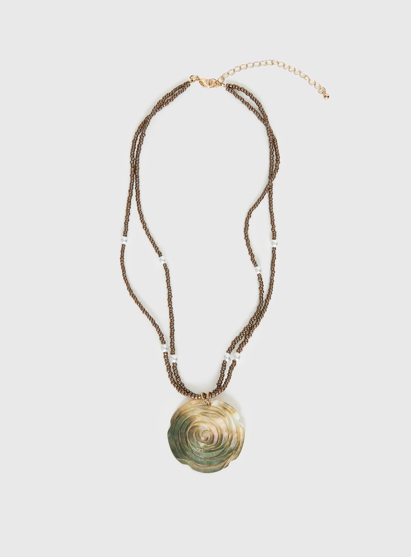 Light Of Day Pendant Necklace Green