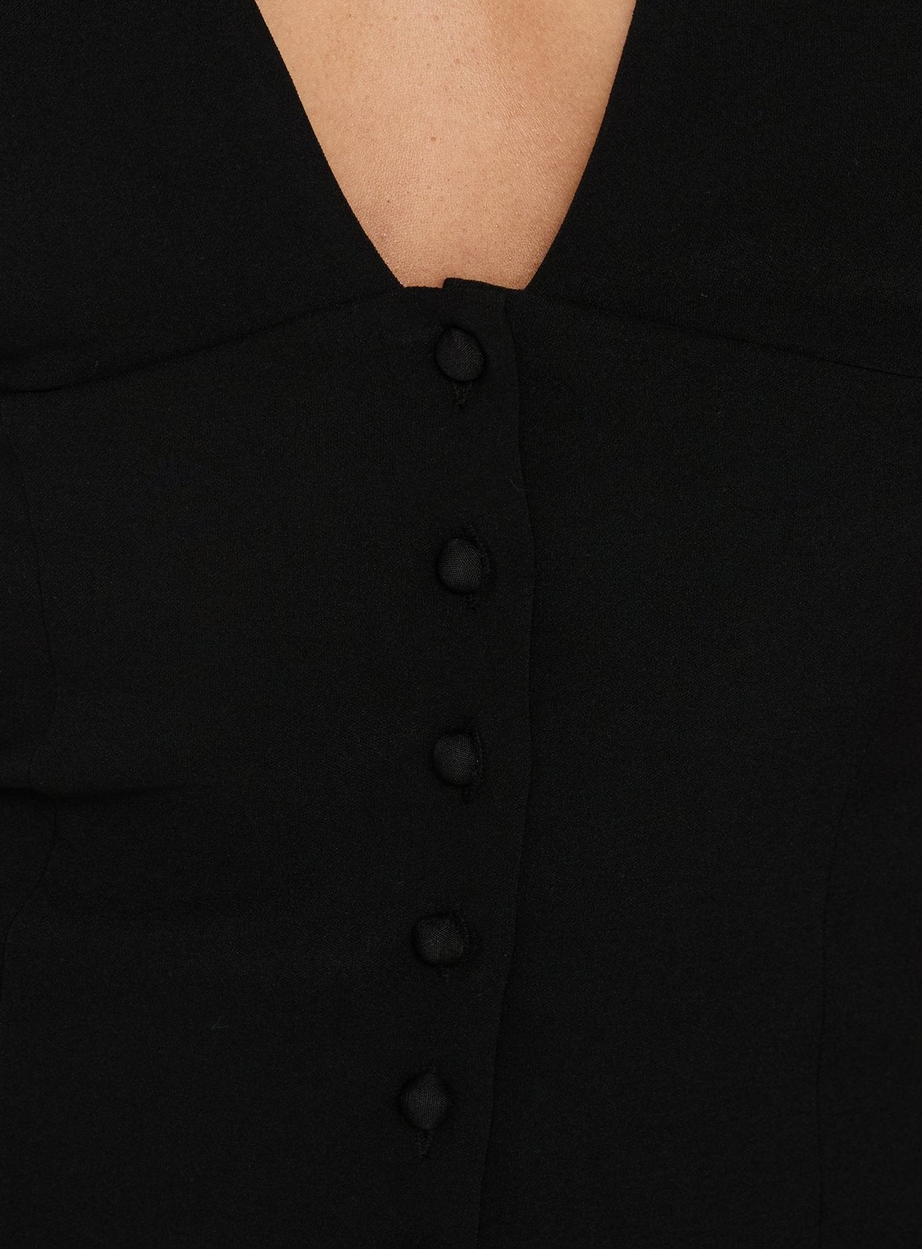 Serefina Short Sleeve Top Black