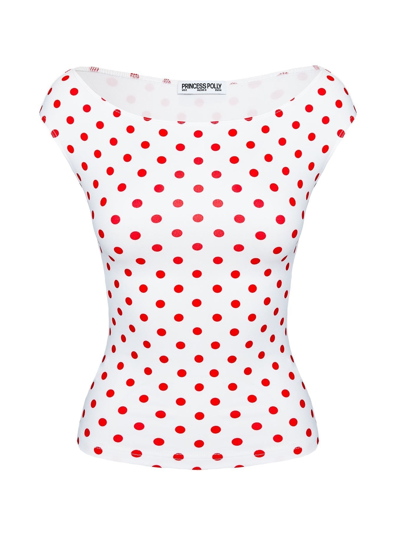 Cheirosa Off Shoulder Top White / Red