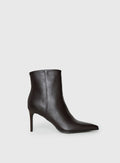 Billini Yordan Pointed Toe Ankle Boots Dark Cacao
