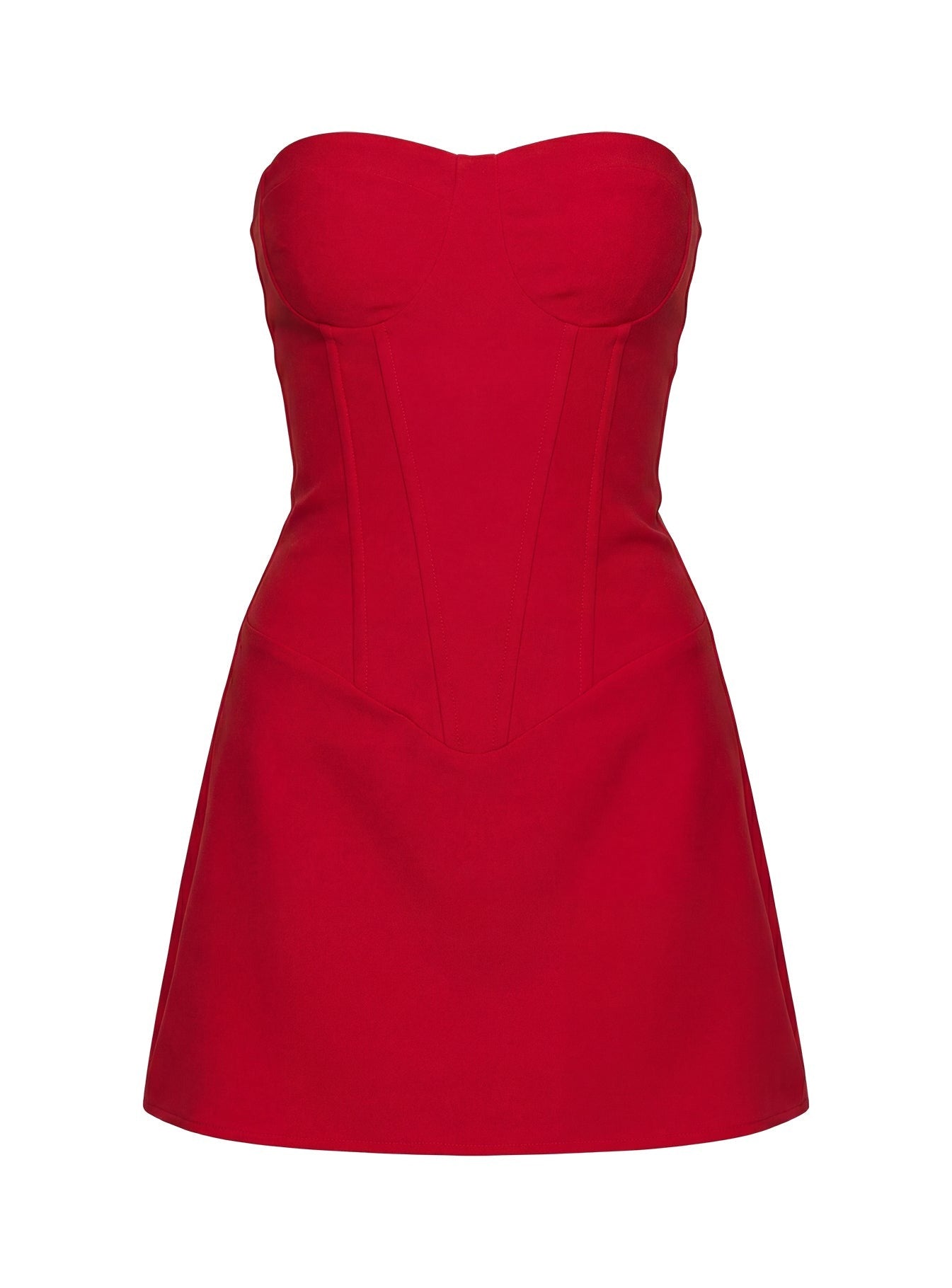 Kameila Strapless Mini Dress Red