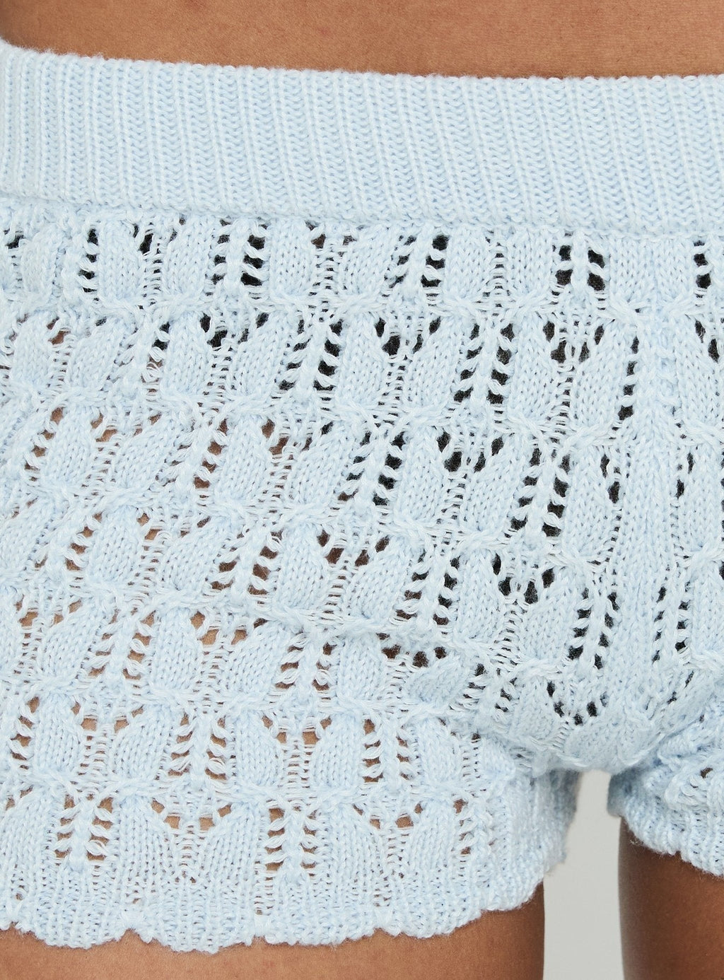 Fabriana Knit Shorts Blue