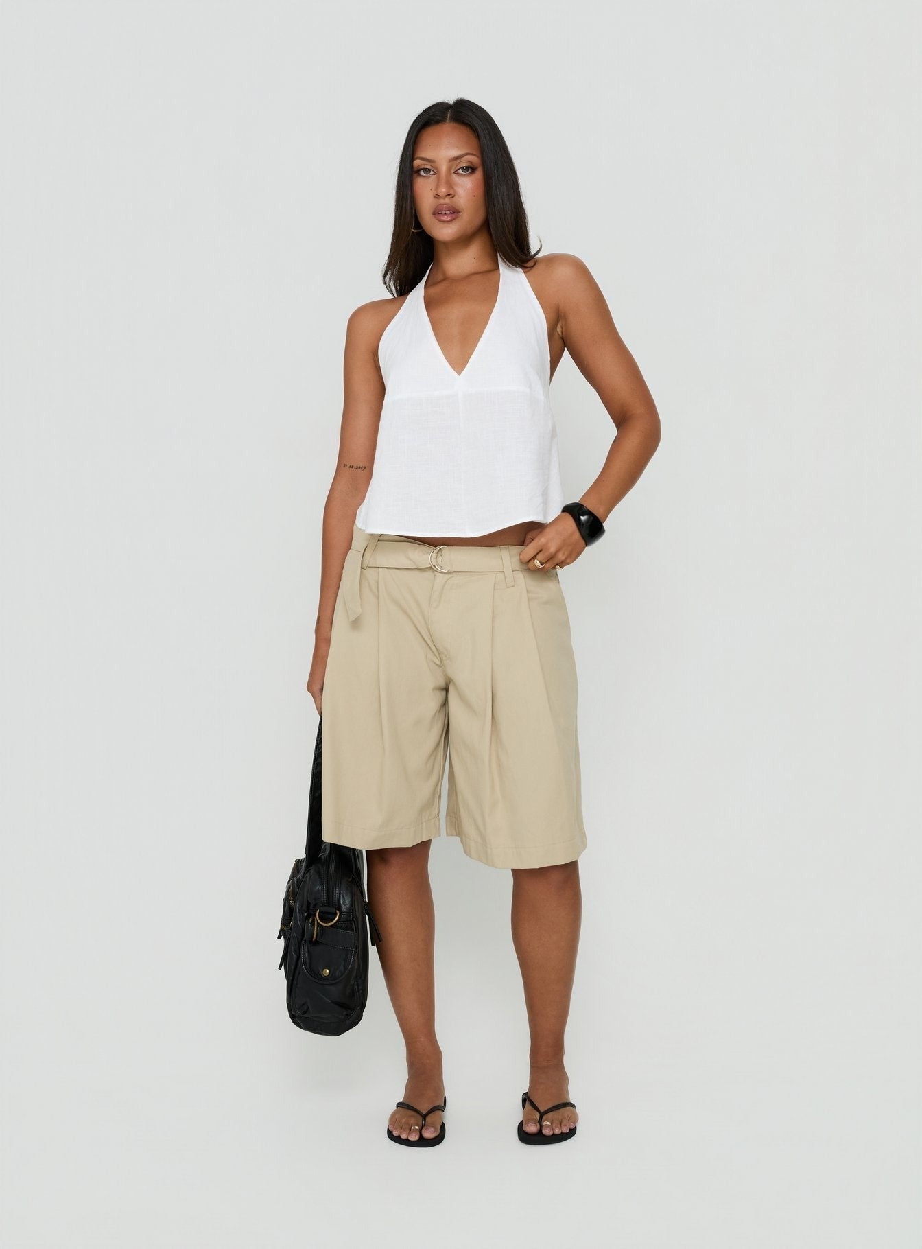 Faira Halter Top White