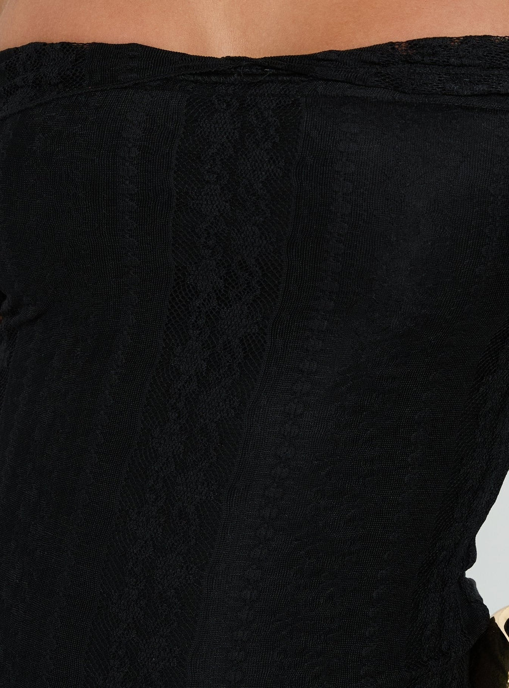 Perdita Long Sleeve Lace Maxi Dress Black