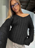 Main Thing Knit Sweater Black Marle
