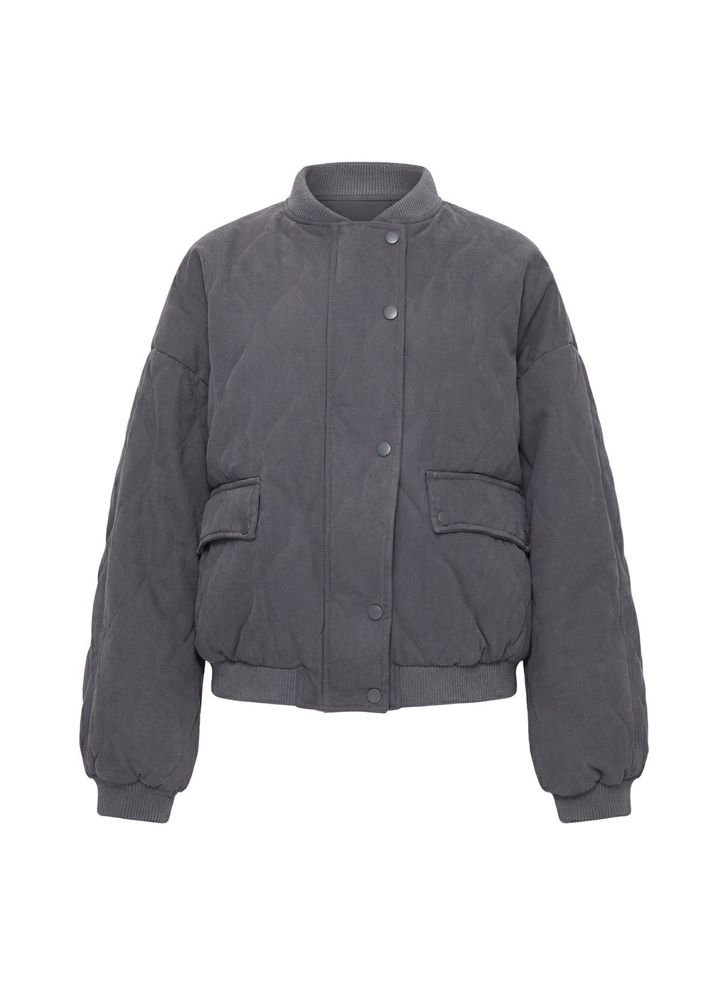Stick Season Quilted Jacket Grey