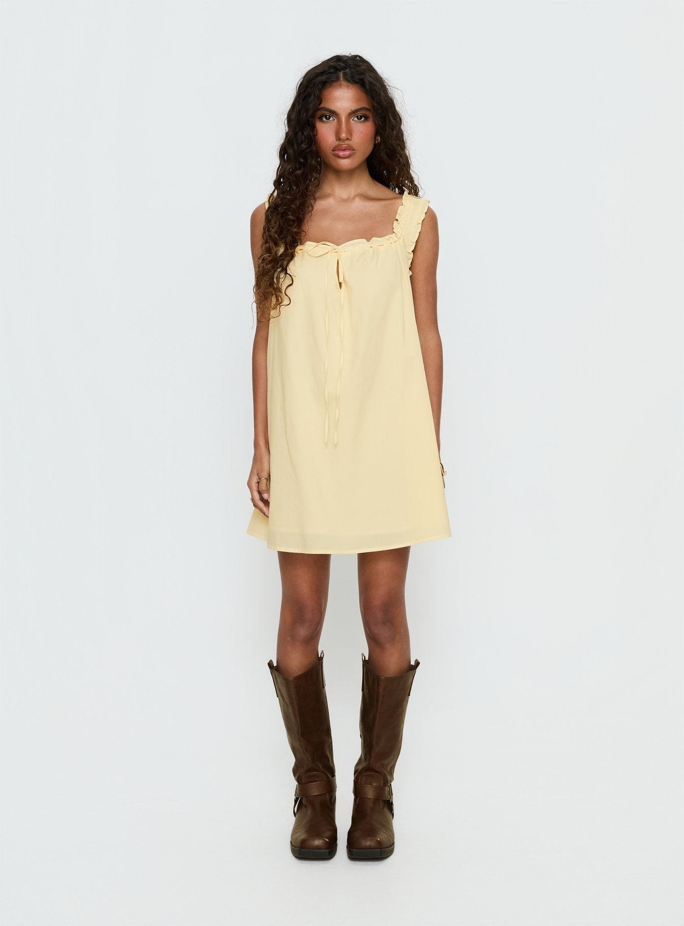 Swing Mini Dress Lemon