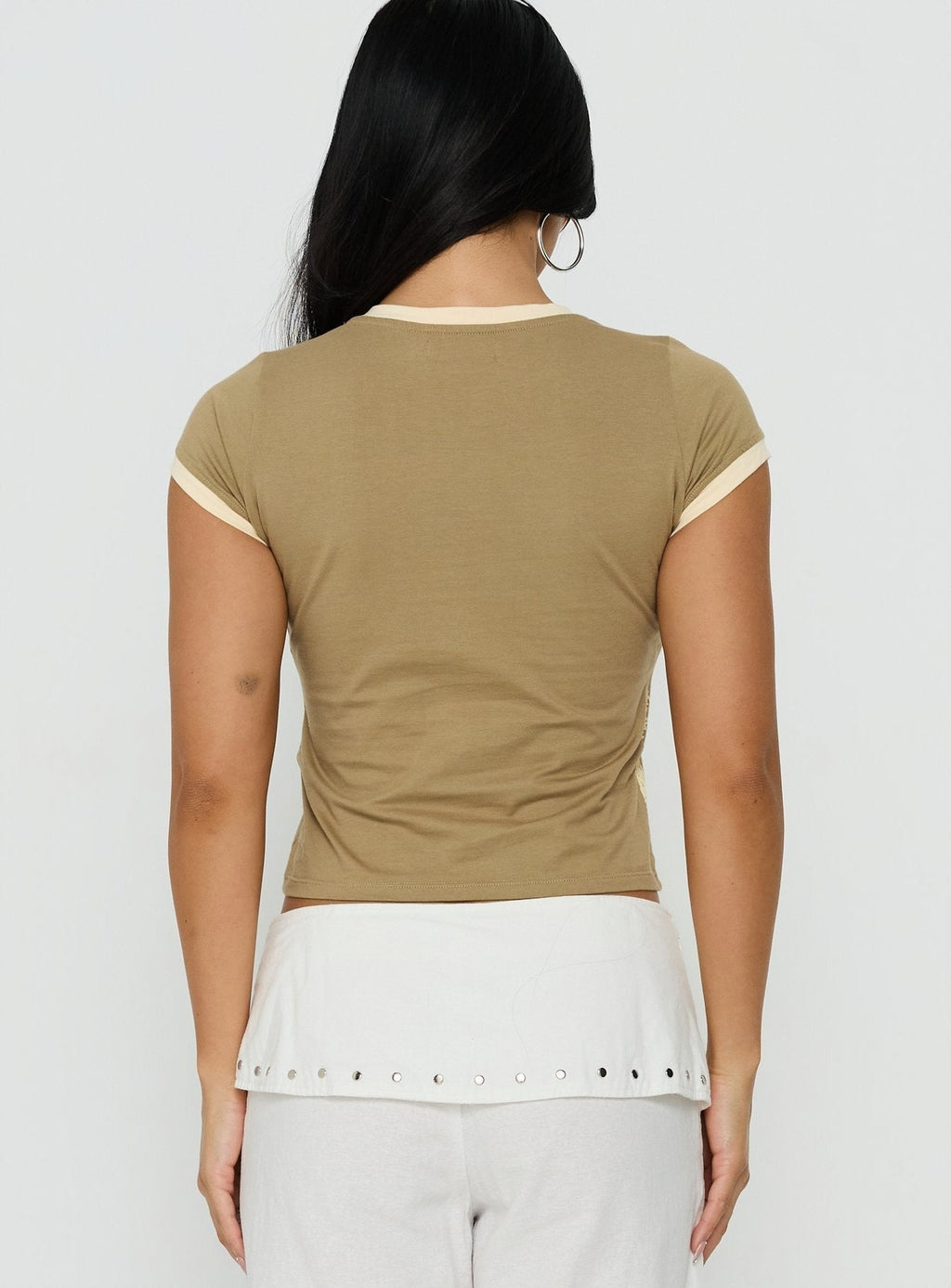 Sutin Tee Khaki Buttermilk Shell