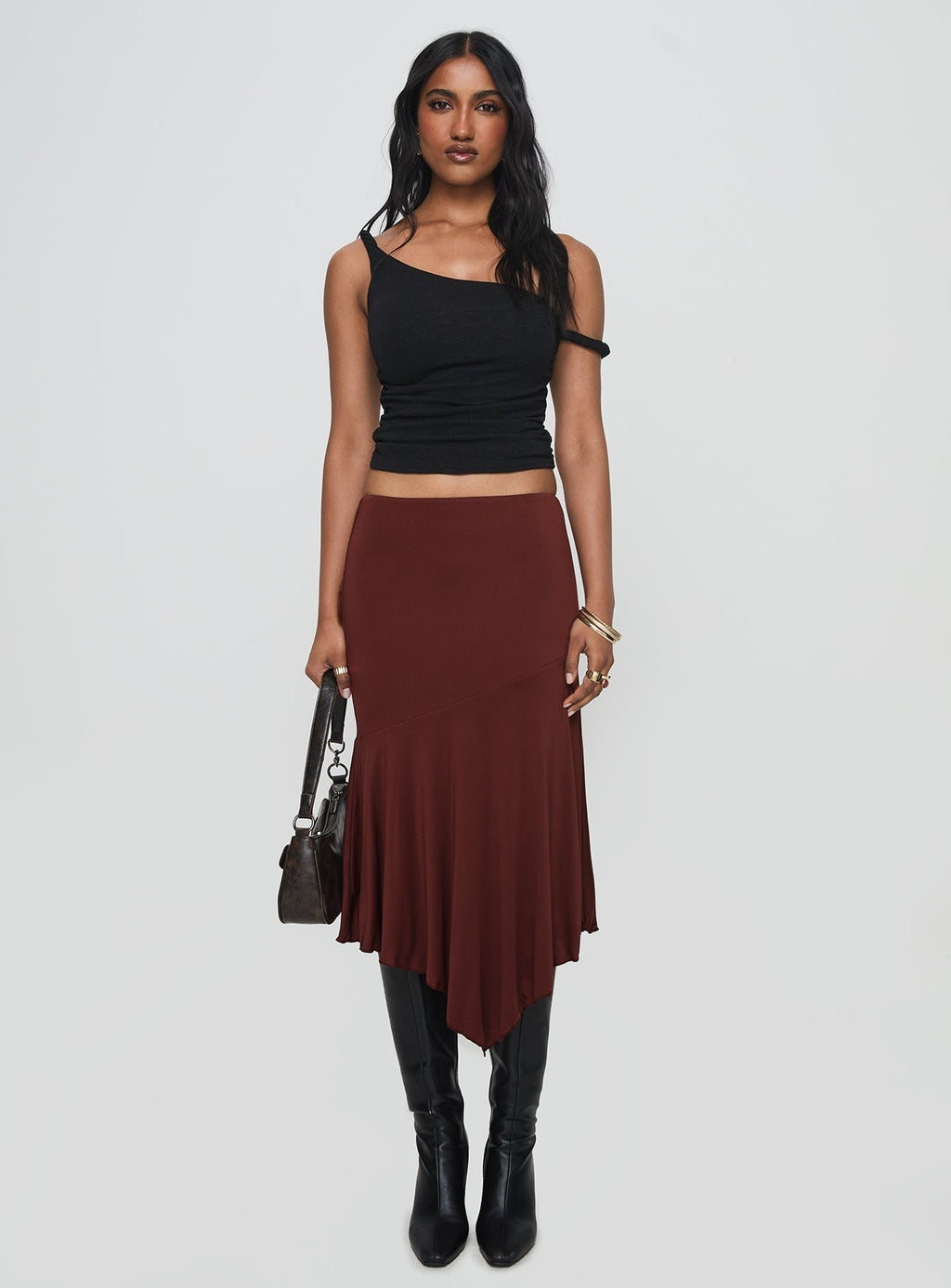 Way We Were Maxi Skirt Chocolate