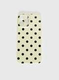 Milda iPhone Case Butter / Brown Polka