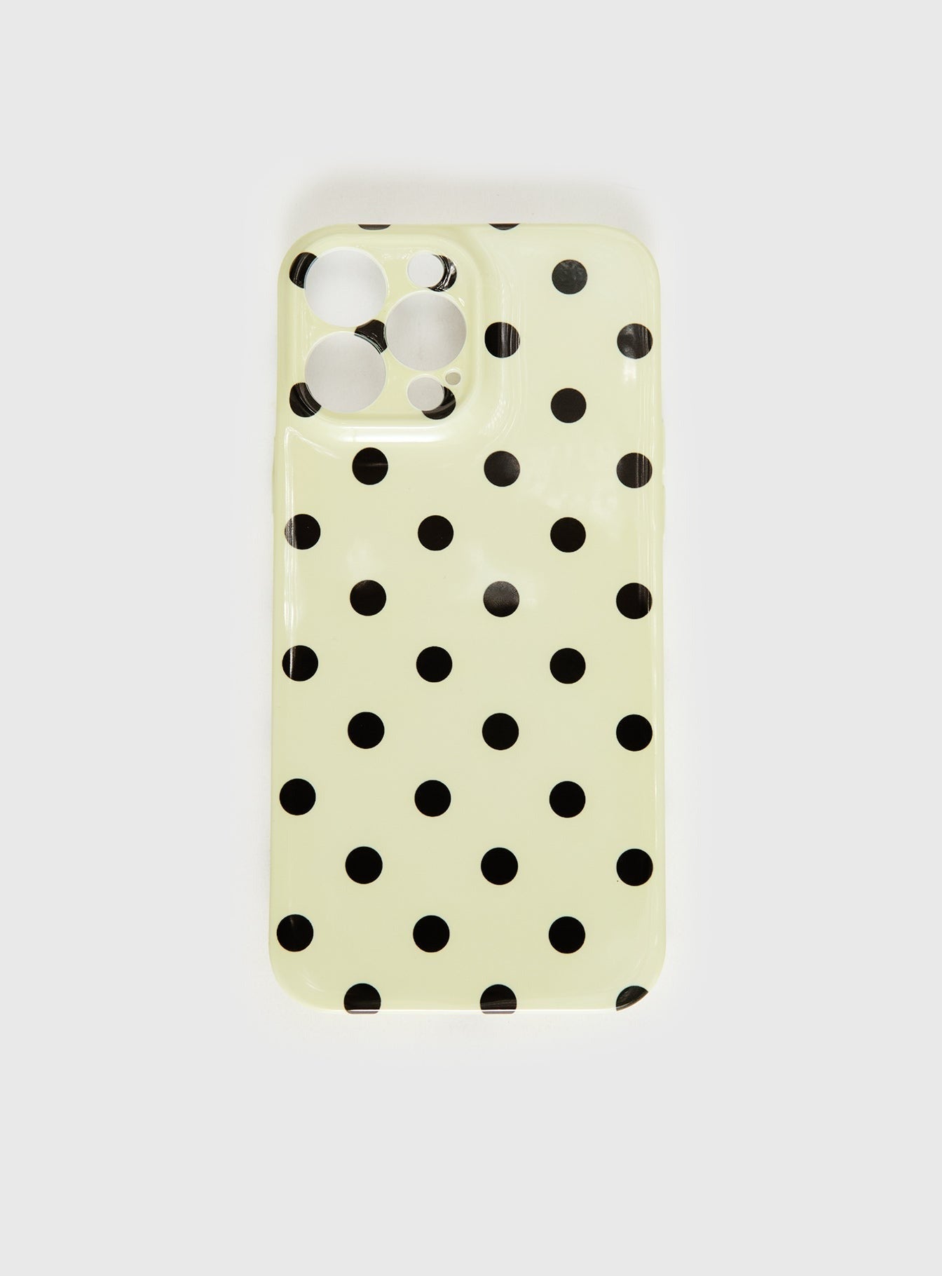 Milda iPhone Case Butter / Brown Polka