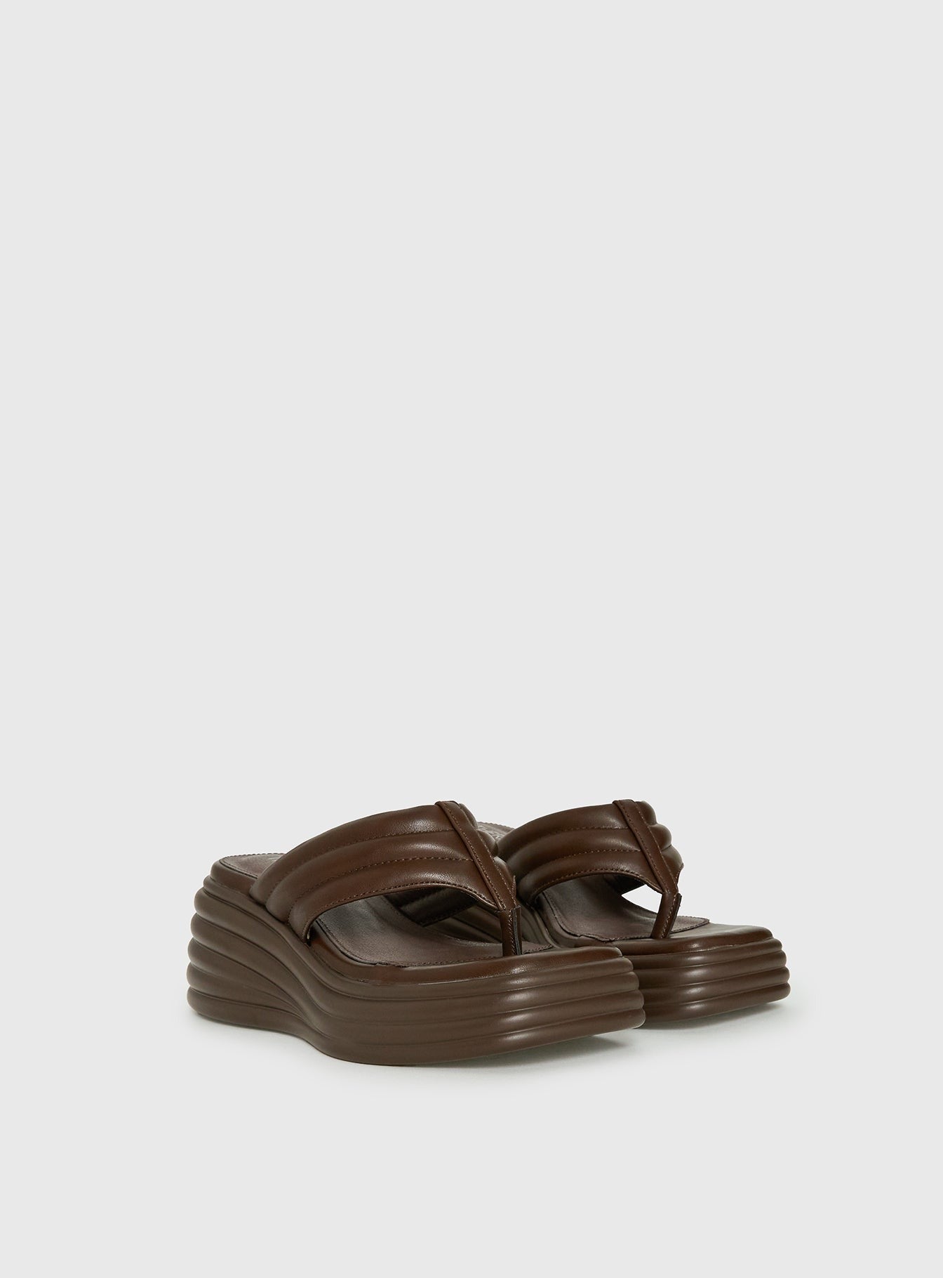 Therapy Flames Platform Sandals Brown