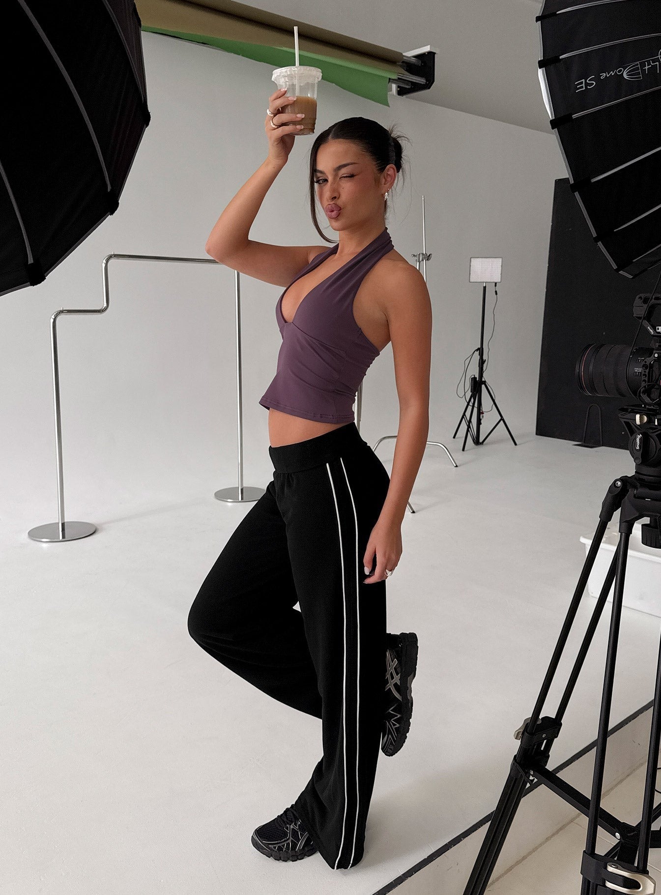 Ascenda Straight Leg Track Pant Black