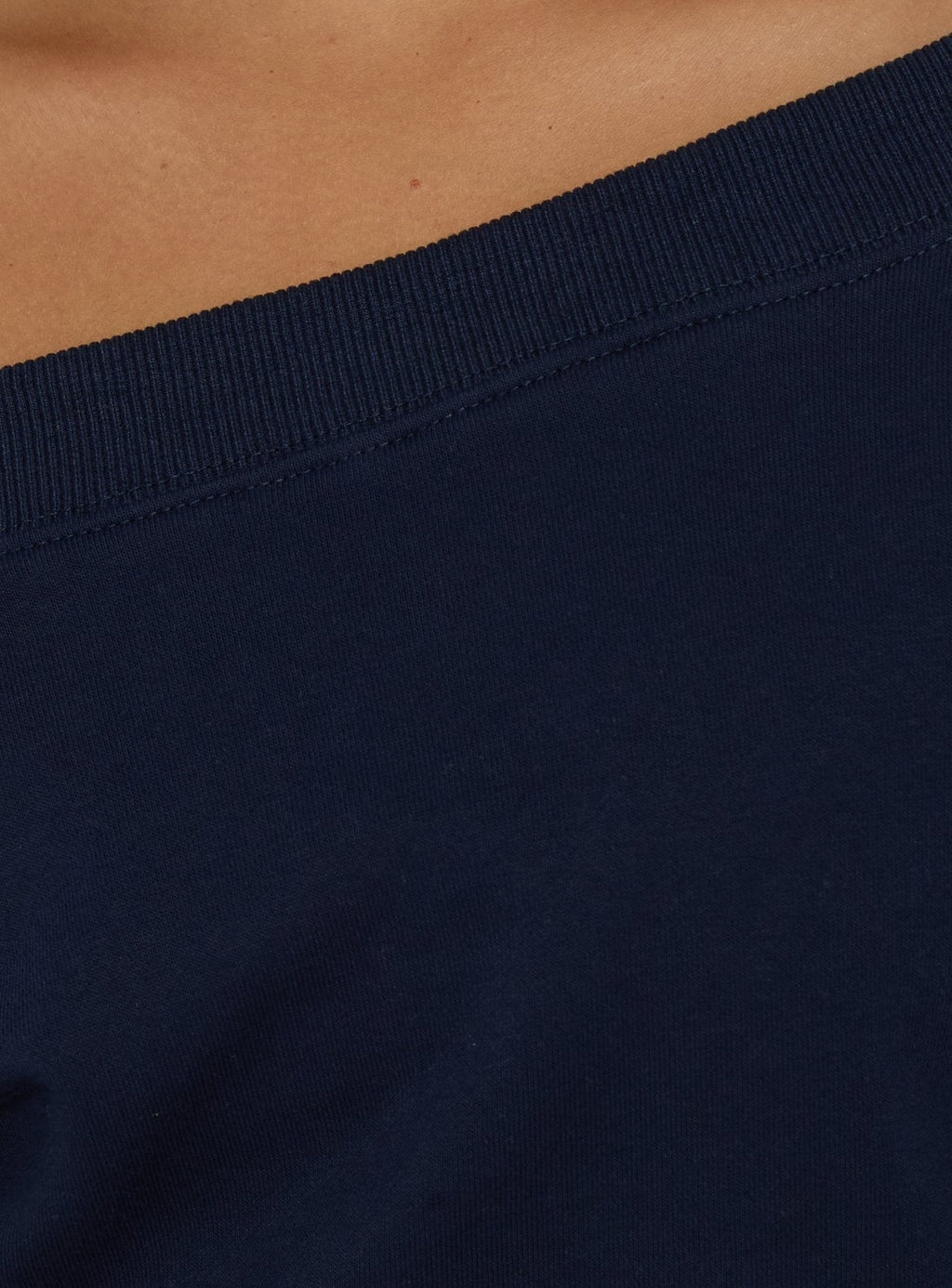 Kohdie Off Shoulder Fleece Jumper Navy