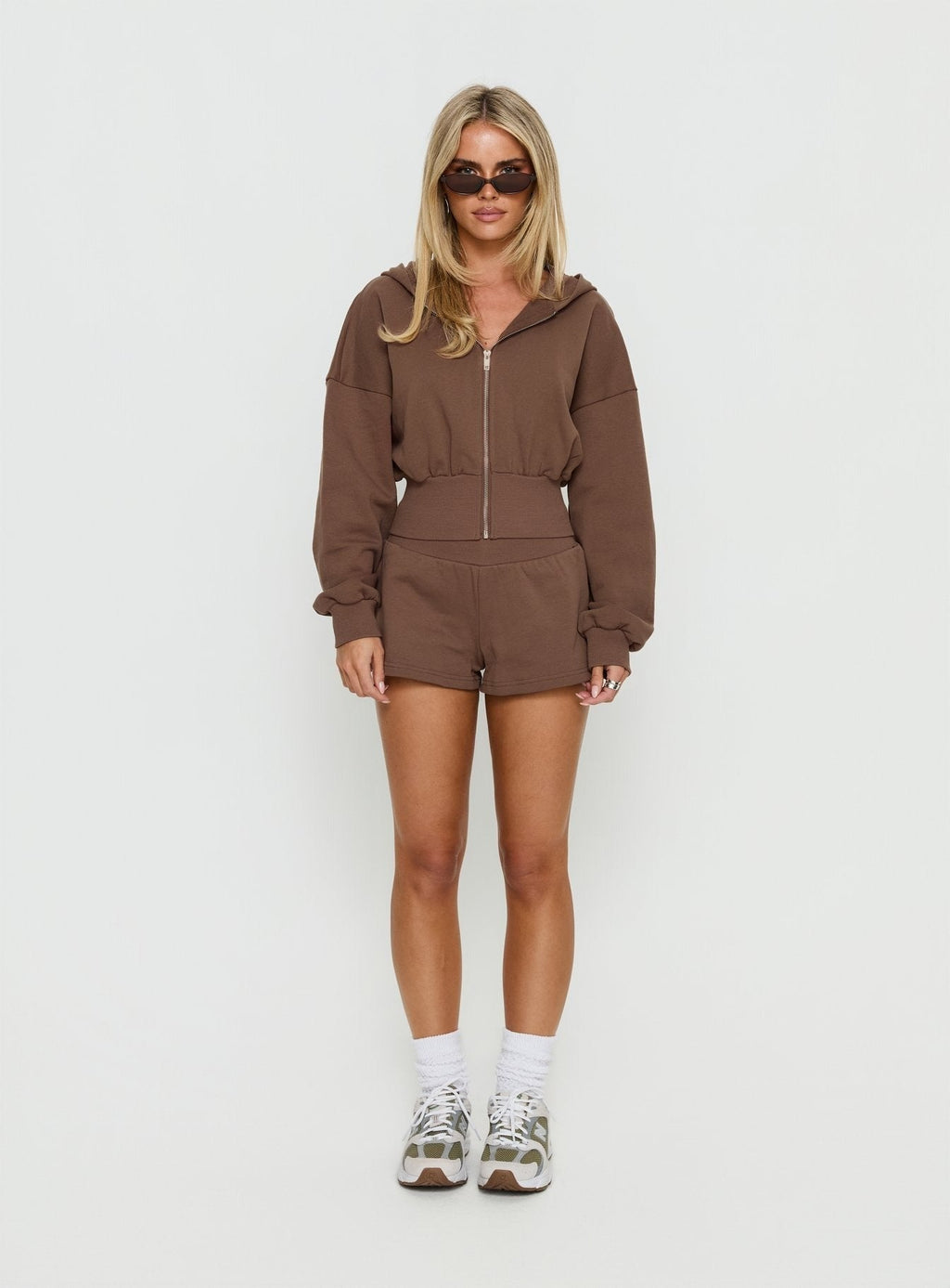 Daybreak Rib Waist Shorts Cocoa