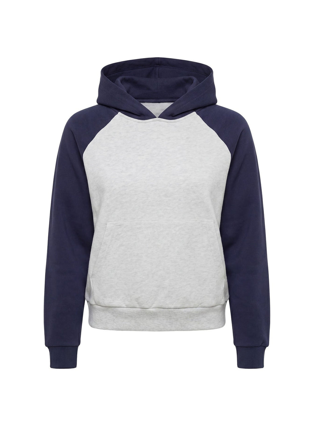 Trooper Contrast Hoodie Navy / Grey