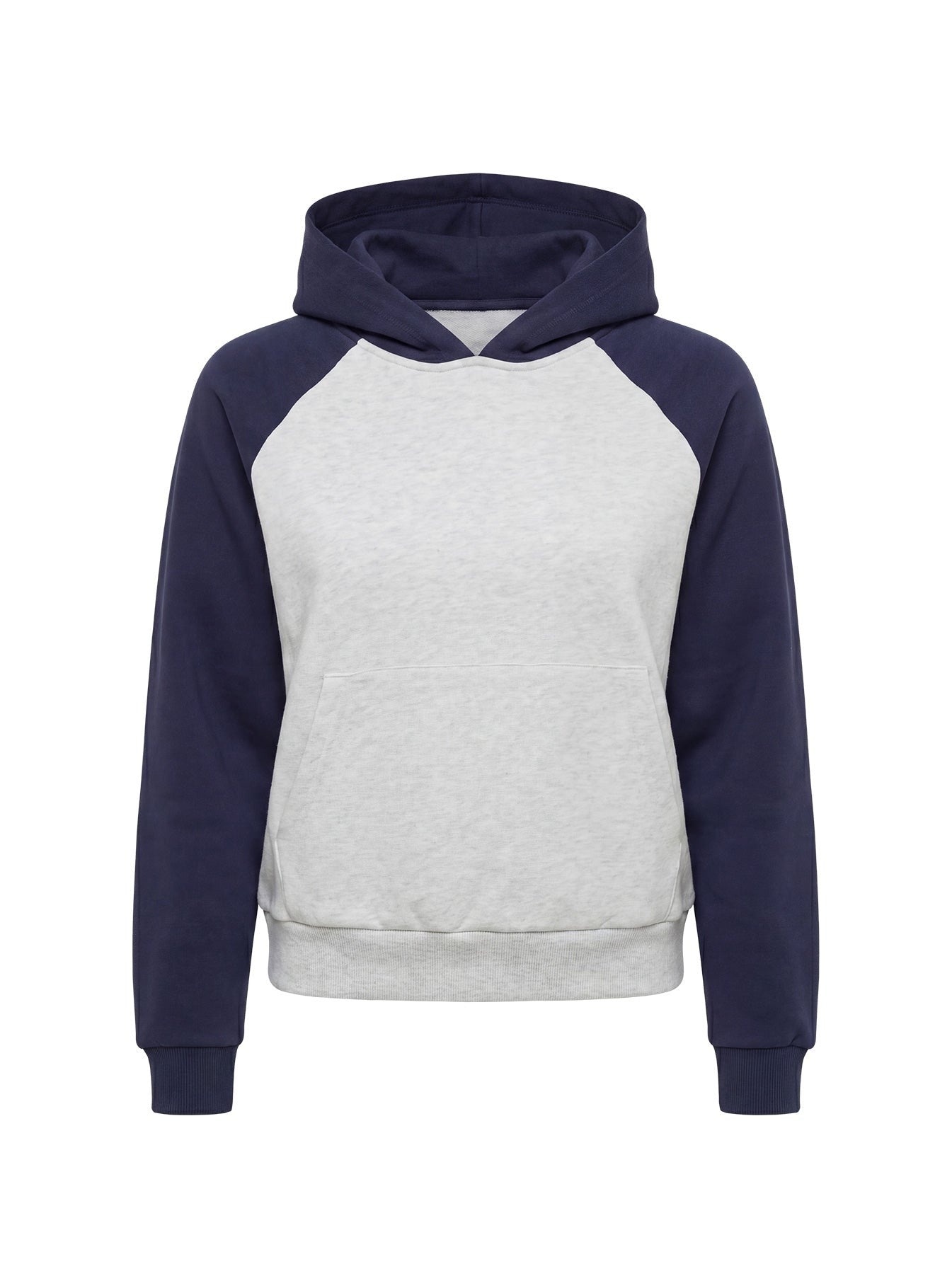 Trooper Contrast Hoodie Navy / Grey