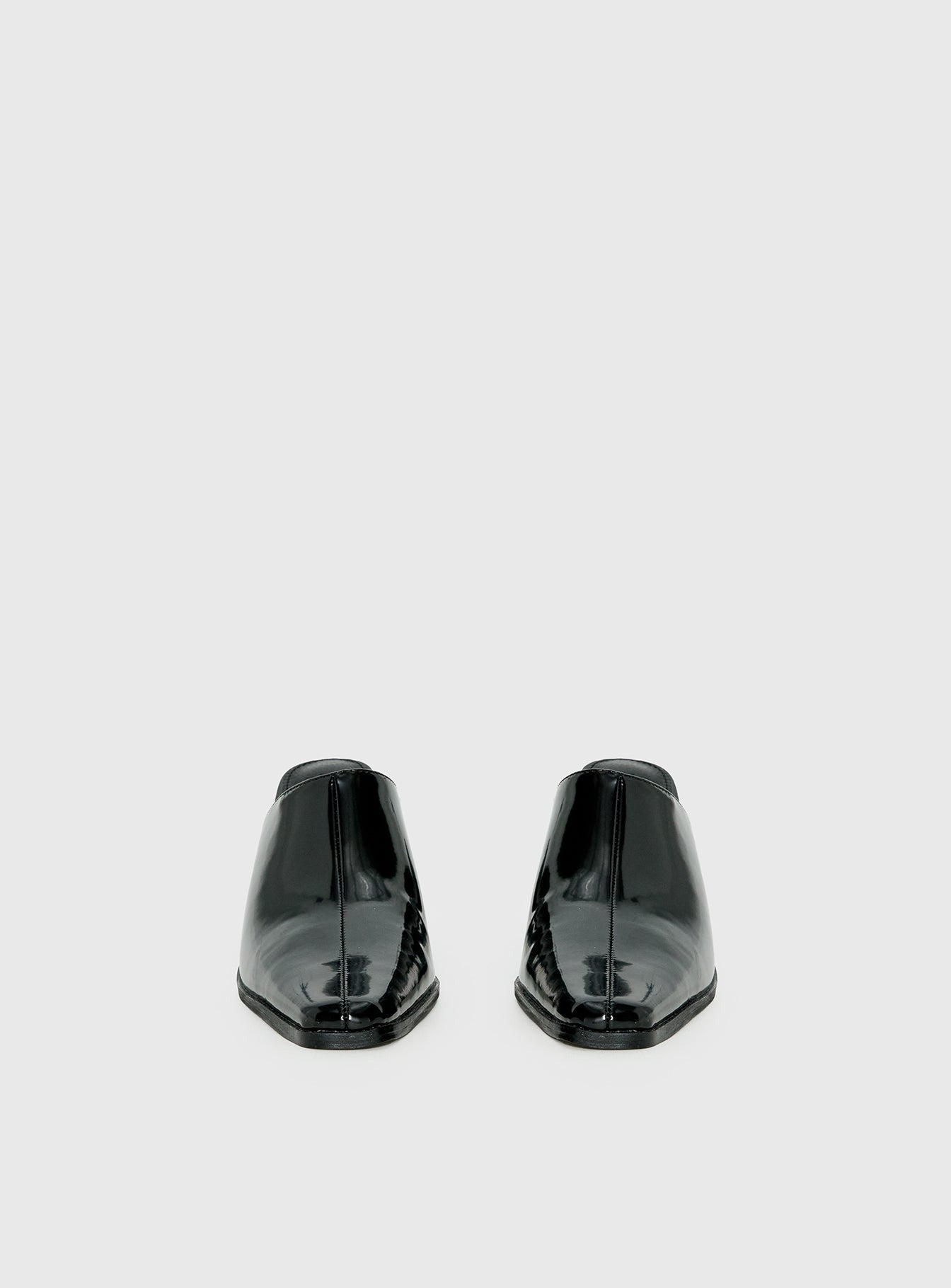 Hania Slip On Closed Toe Heels Black