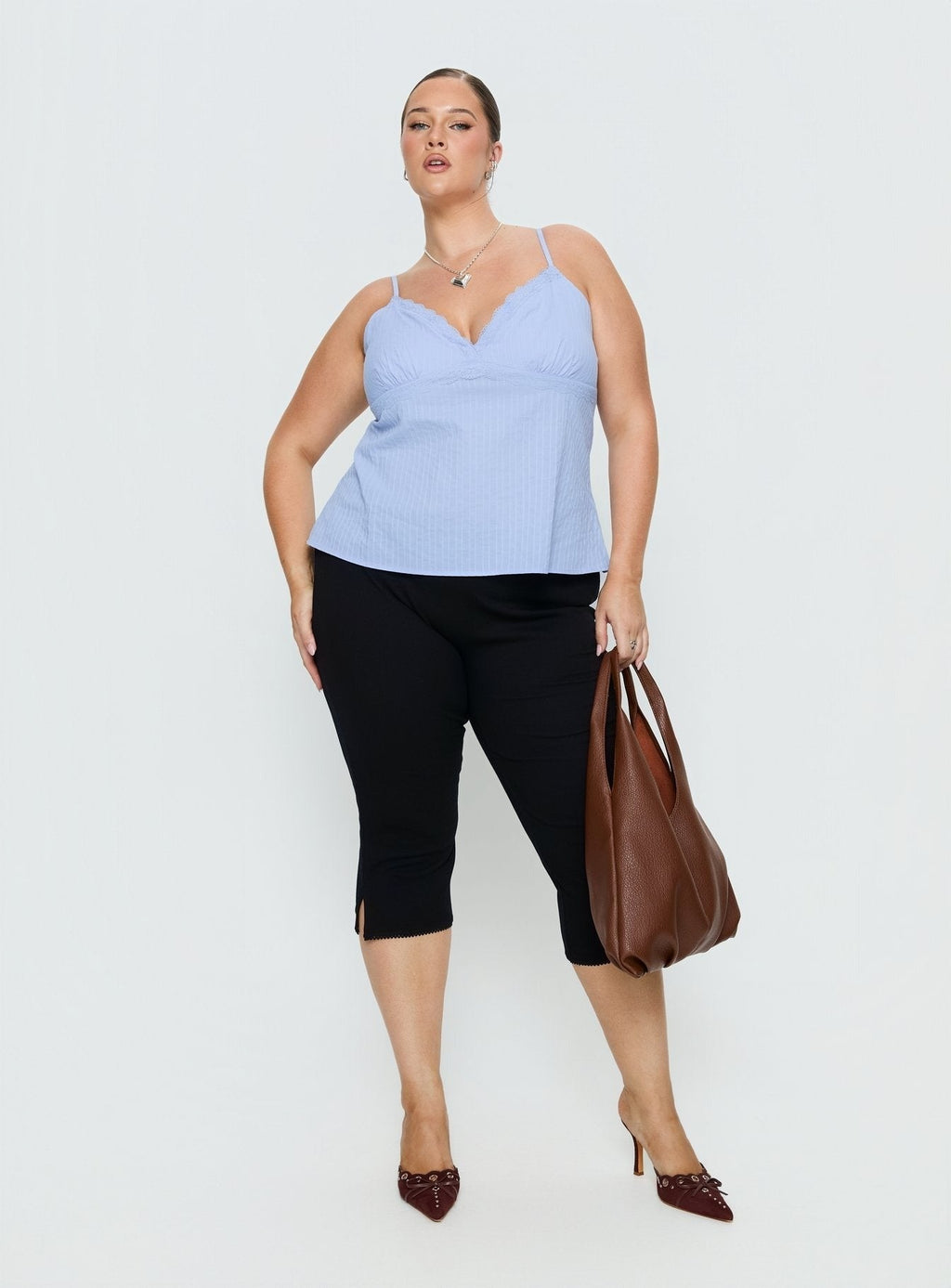 Lunya Top Blue Curve