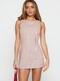 Yumiko Romper Red Stripe