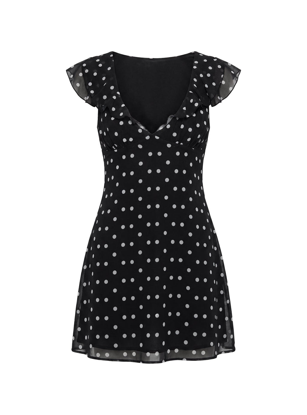 I Guess So Mini Dress Black Polka Dot