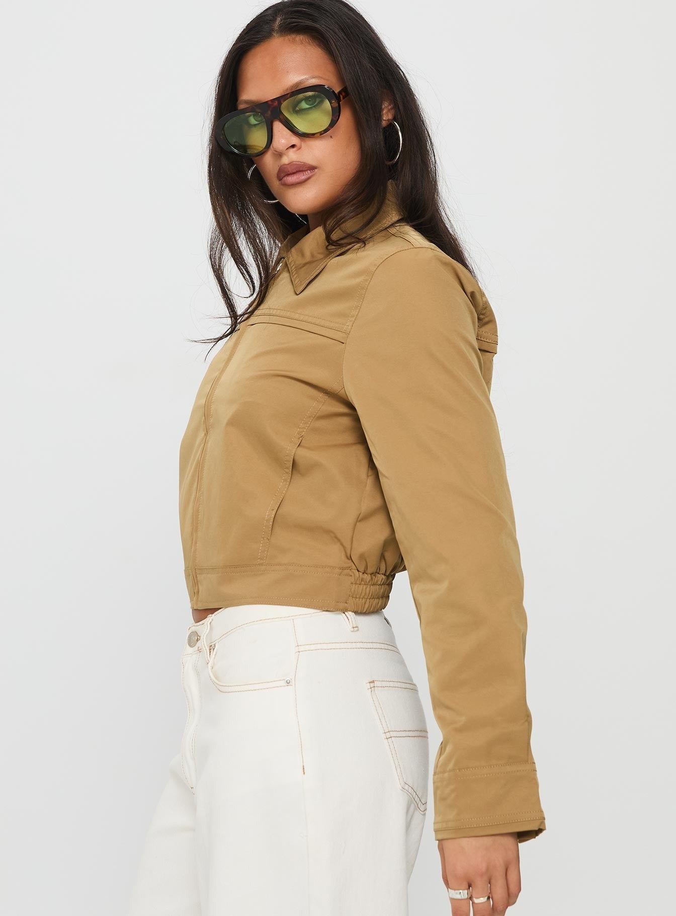 Perfection Cropped Jacket Mustard