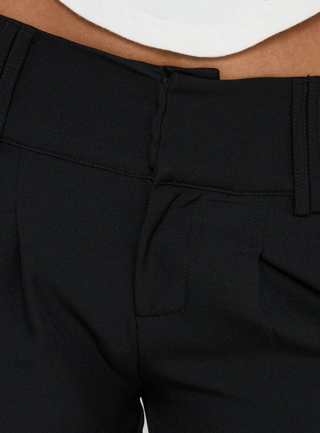 Loved Up Low Rise Baggy Pants Black