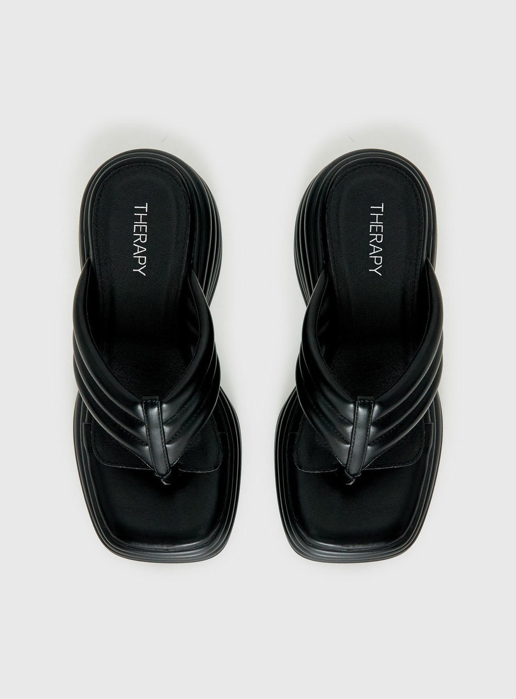 Therapy Flames Platform Sandals Black