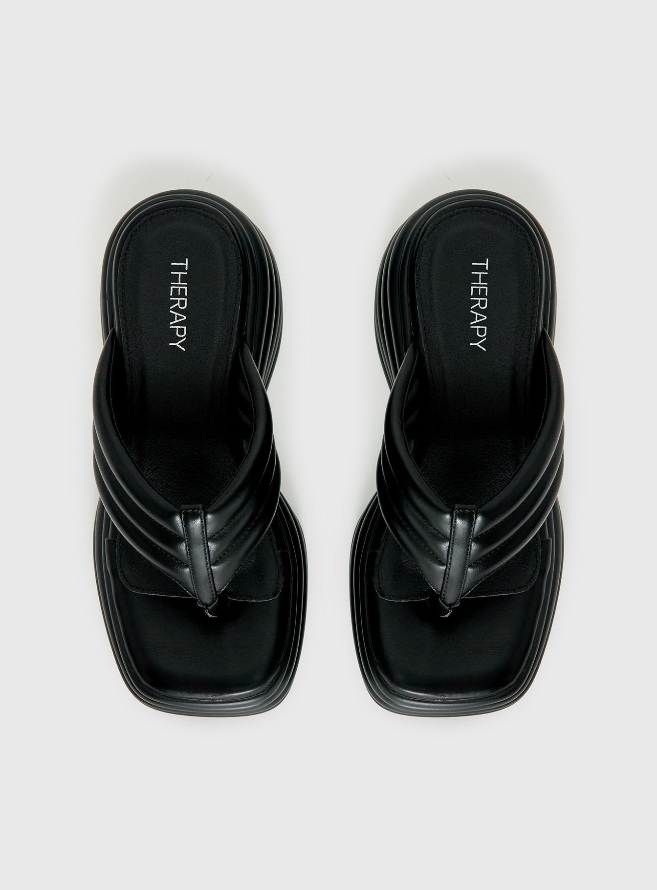 Therapy Flames Platform Sandals Black