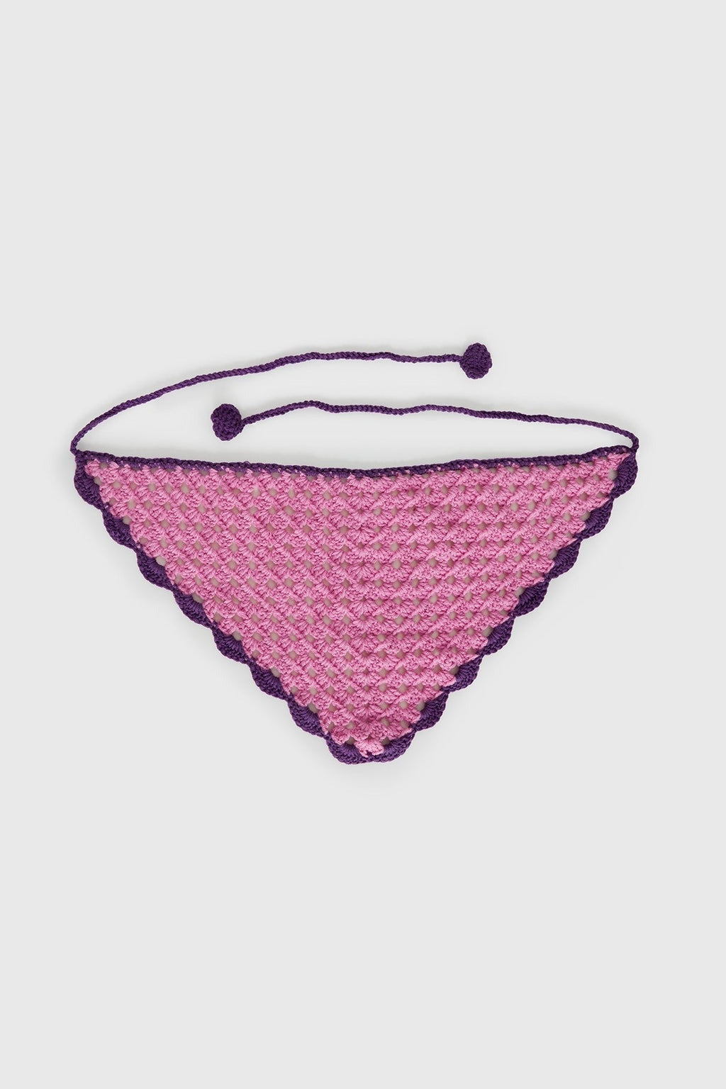 Zeea Knit Hair Scarf Pink / Purple