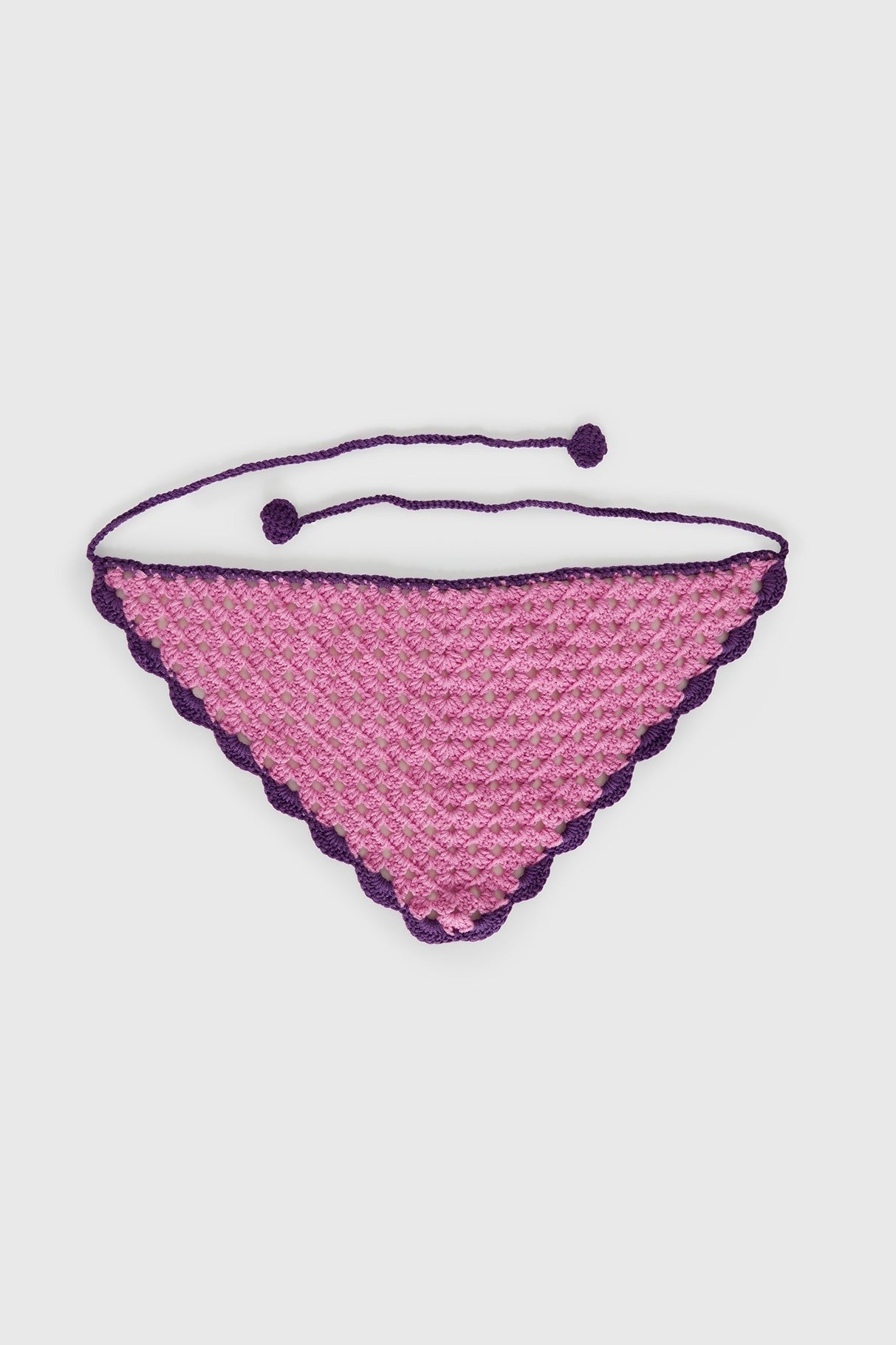 Zeea Knit Hair Scarf Pink / Purple