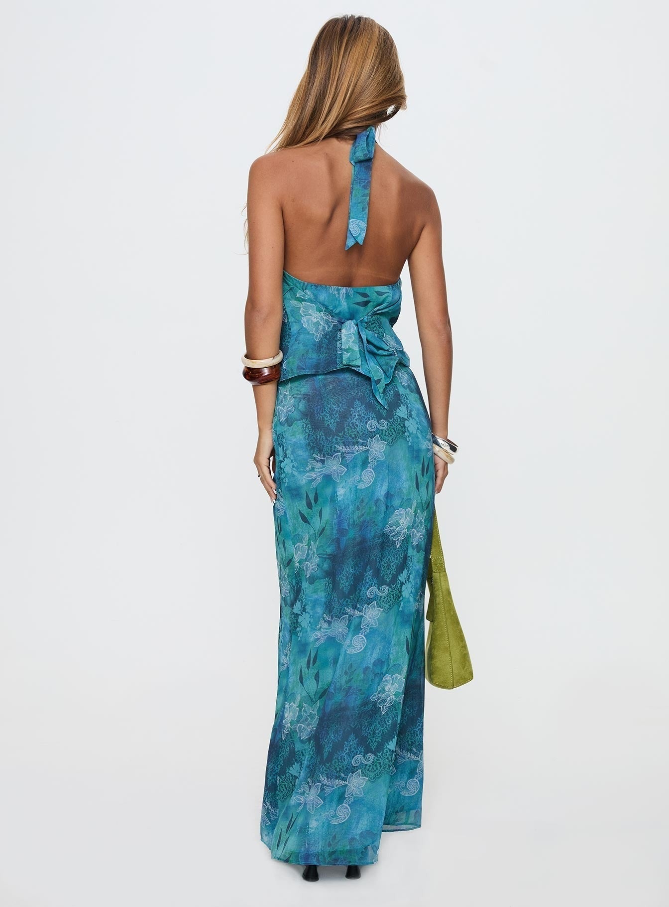 Eleganza Maxi Skirt Blue Multi