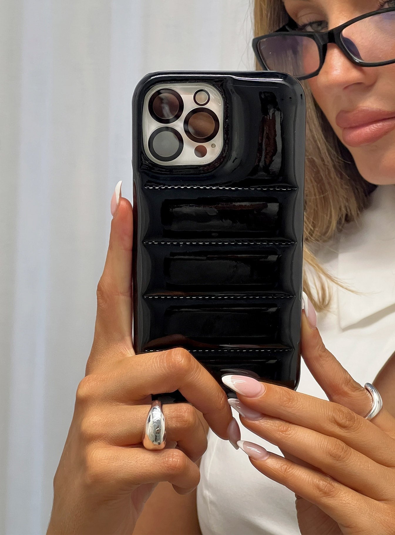 Perfect Harmony Puff iPhone Case Black
