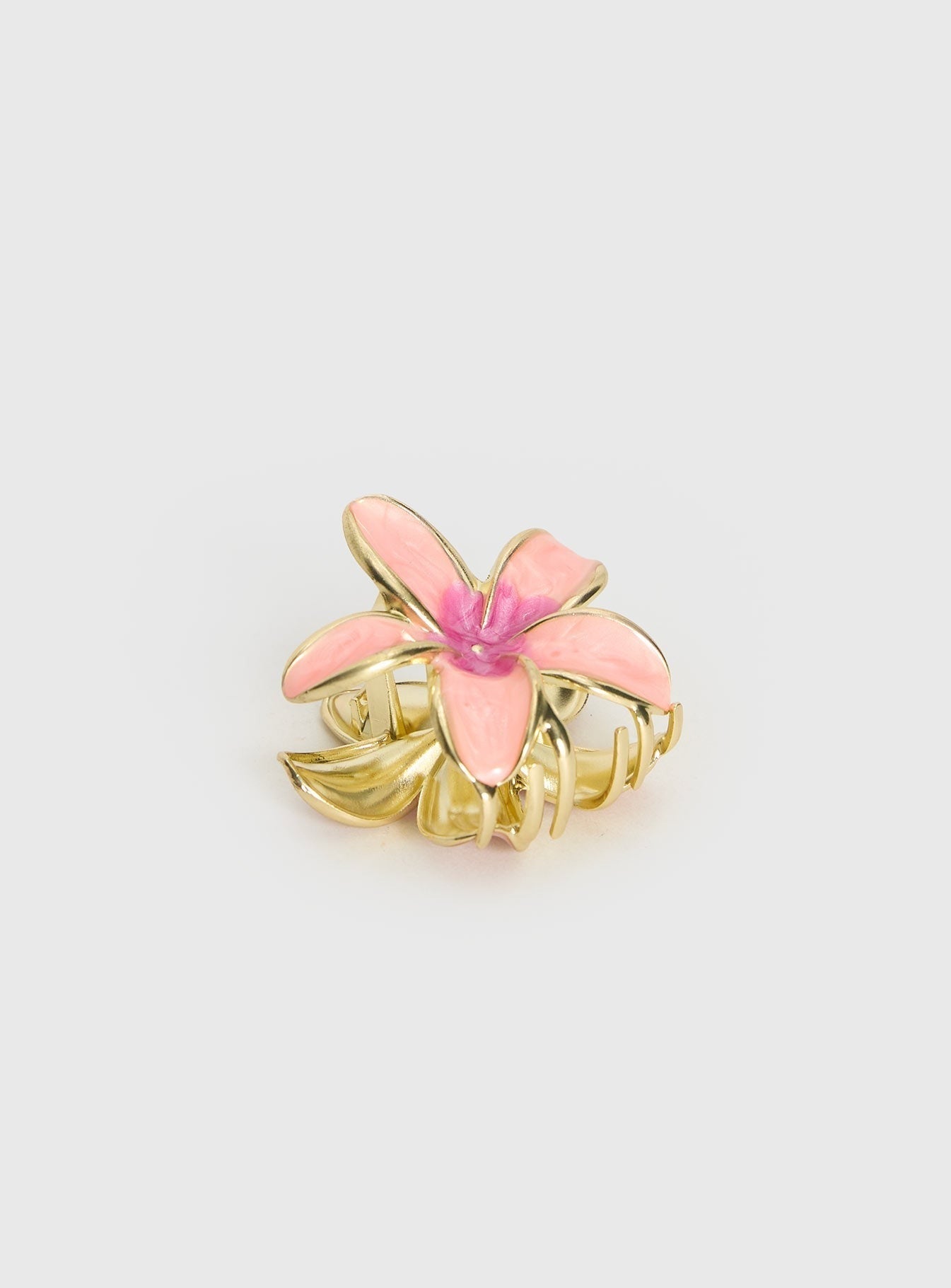 Zerah Flower Hair Clip Pink