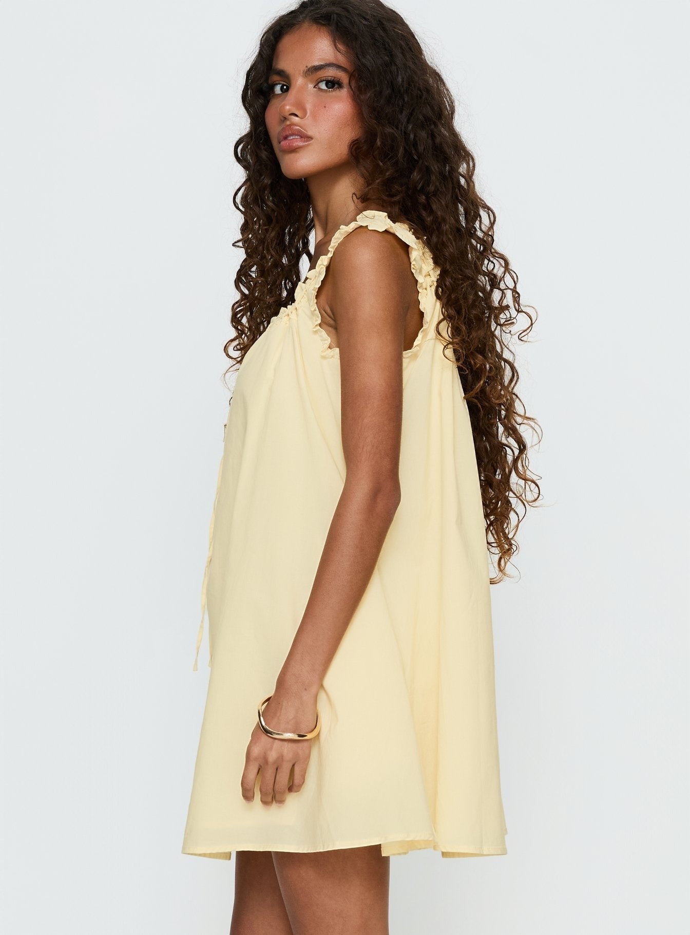 Swing Mini Dress Lemon
