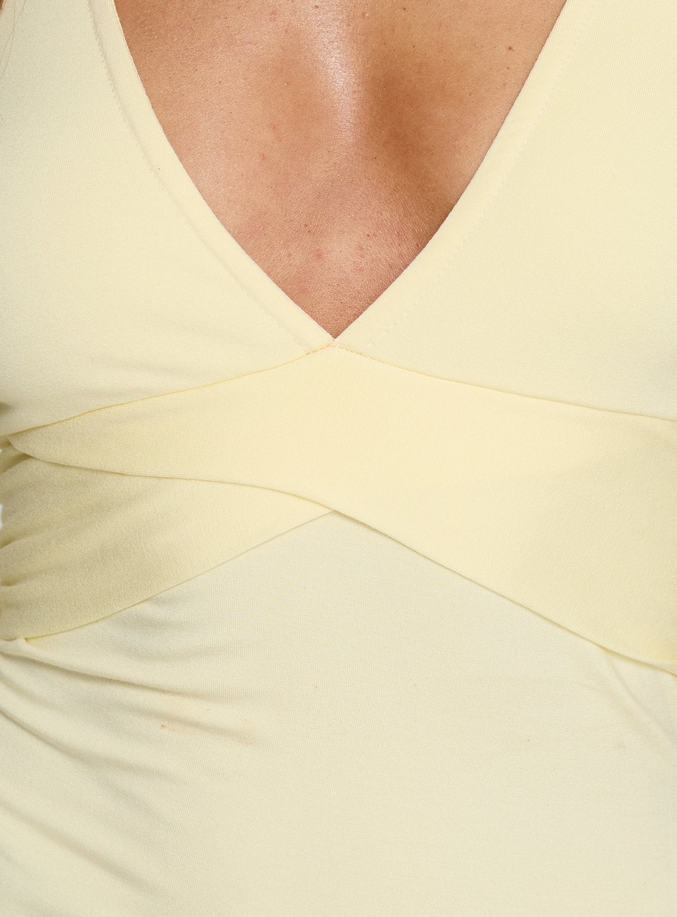 Madelon Long Sleeve Wrap Top Butter