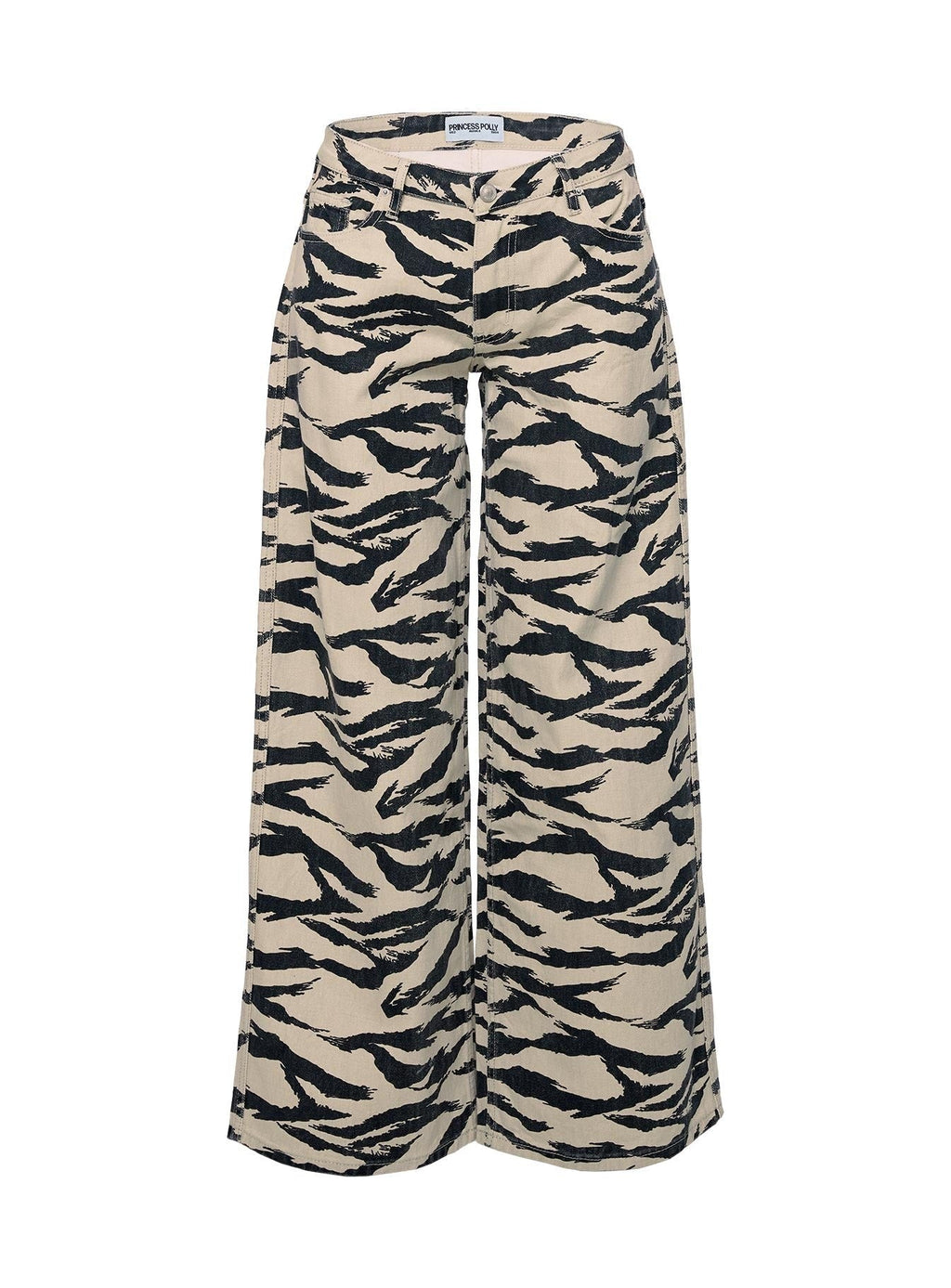 Ramos Low Rise Wide Leg Jeans Tiger