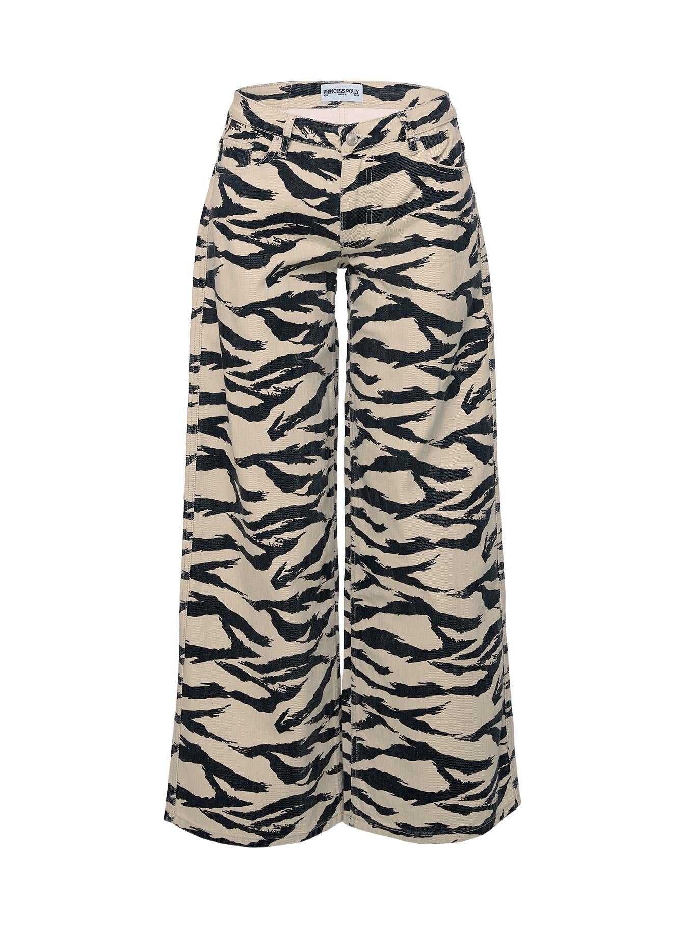 Ramos Low Rise Wide Leg Jeans Tiger
